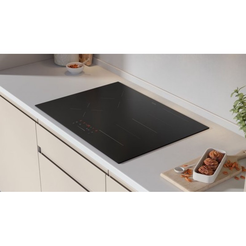 ETNA KIF370ZT - Inductiekookplaat (70 cm) - Koppelbare flexzones - 4 kookzones - Boostfunctie - Centrale slider - Panherkenning - Centrale aan/uit bediening