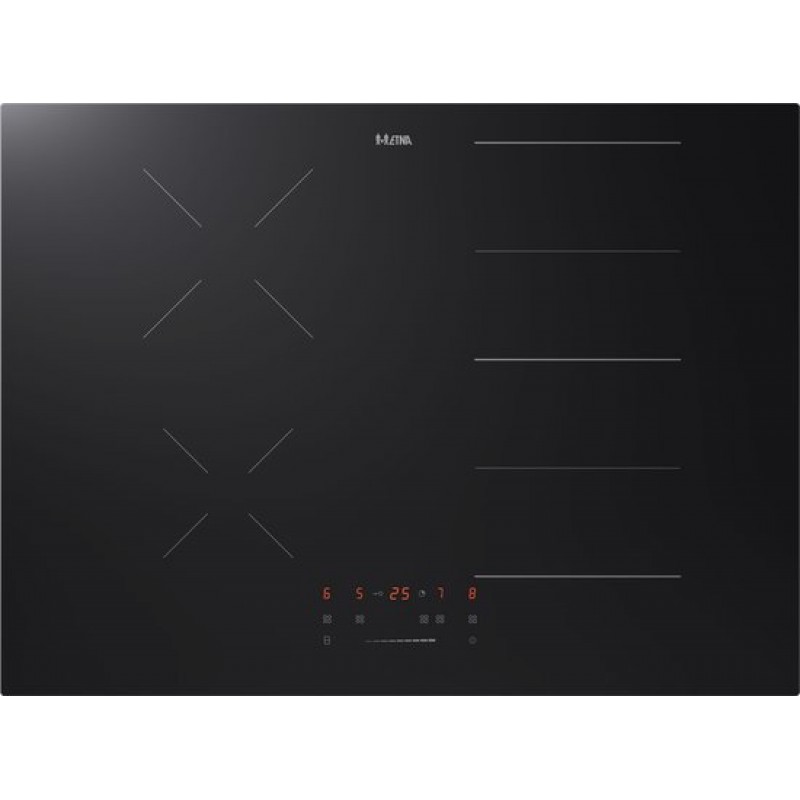 ETNA KIF370ZT - Inductiekookplaat (70 cm) - Koppelbare flexzones - 4 kookzones - Boostfunctie - Centrale slider - Panherkenning - Centrale aan/uit bediening