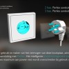 ETNA KIF880ZT - Inbouw inductiekookplaat - Zwart - 80 cm - 1/2/3 fase - 5 zones - 2 octavormige kookzones voor extra groot kookoppervlak - 5 timers