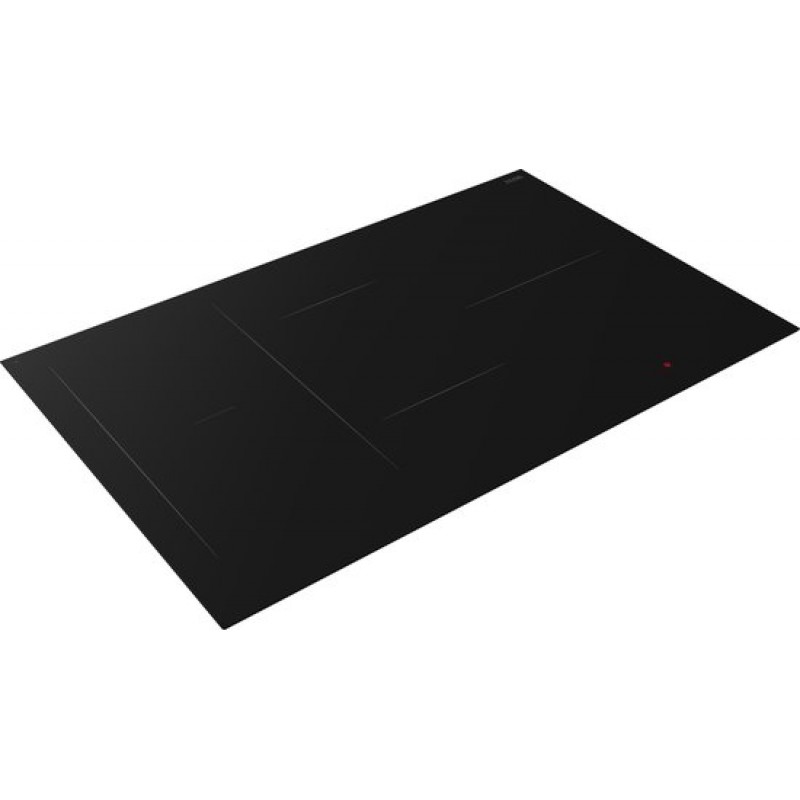 ETNA KIF880ZT - Inbouw inductiekookplaat - Zwart - 80 cm - 1/2/3 fase - 5 zones - 2 octavormige kookzones voor extra groot kookoppervlak - 5 timers