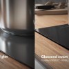 ETNA KIF880ZT - Inbouw inductiekookplaat - Zwart - 80 cm - 1/2/3 fase - 5 zones - 2 octavormige kookzones voor extra groot kookoppervlak - 5 timers