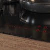 ETNA KIF880ZT - Inbouw inductiekookplaat - Zwart - 80 cm - 1/2/3 fase - 5 zones - 2 octavormige kookzones voor extra groot kookoppervlak - 5 timers