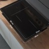 ETNA KIF880ZT - Inbouw inductiekookplaat - Zwart - 80 cm - 1/2/3 fase - 5 zones - 2 octavormige kookzones voor extra groot kookoppervlak - 5 timers