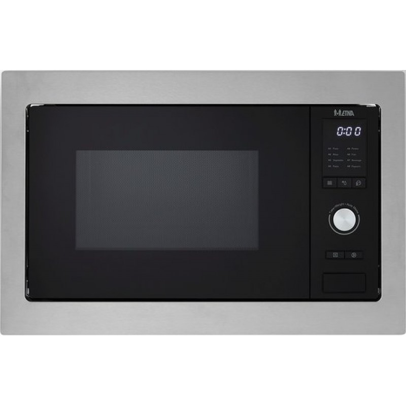 ETNA SM225RVS - Solo inbouw magnetron - nis 45 cm - Inhoud 25 liter - Digitale timer - RVS - Kinderslot - Draaideur links