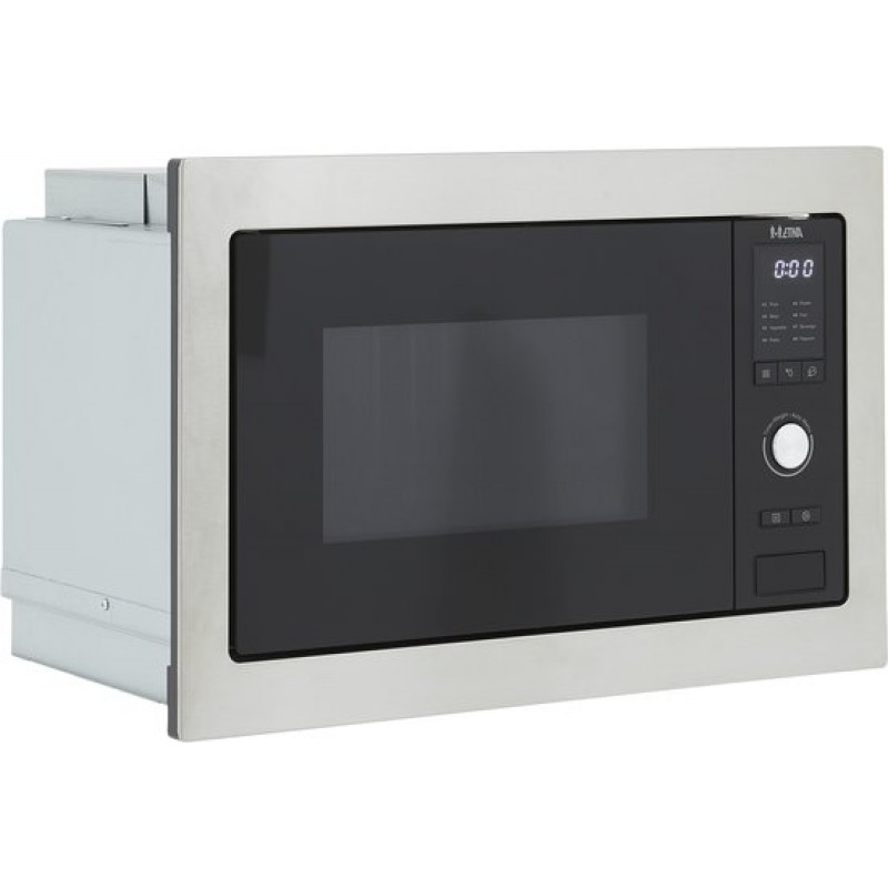 ETNA SM225RVS - Solo inbouw magnetron - nis 45 cm - Inhoud 25 liter - Digitale timer - RVS - Kinderslot - Draaideur links