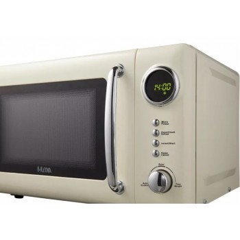 ETNA SMV620BEI Retro Magnetron - 20 liter - Compact, Stijlvol en Efficiënt met 12 Automatische Programma's