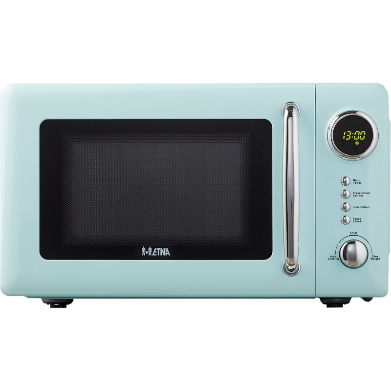 ETNA SMV620TUR Retro Magnetron - 20 liter - Compact, Stijlvol en Efficiënt met 12 Automatische Programma's