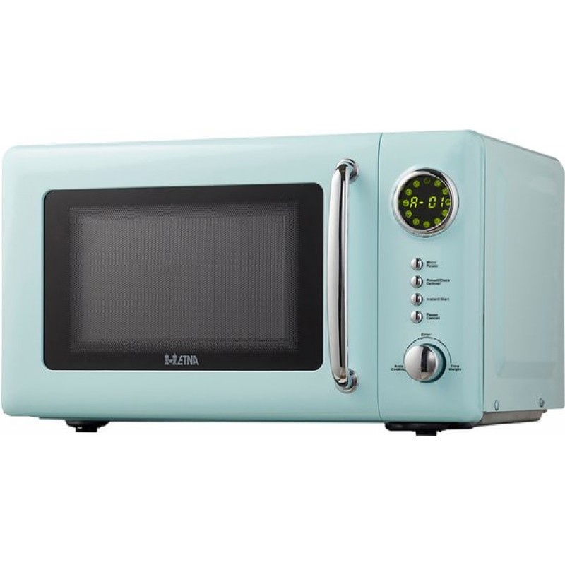 ETNA SMV620TUR Retro Magnetron - 20 liter - Compact, Stijlvol en Efficiënt met 12 Automatische Programma's