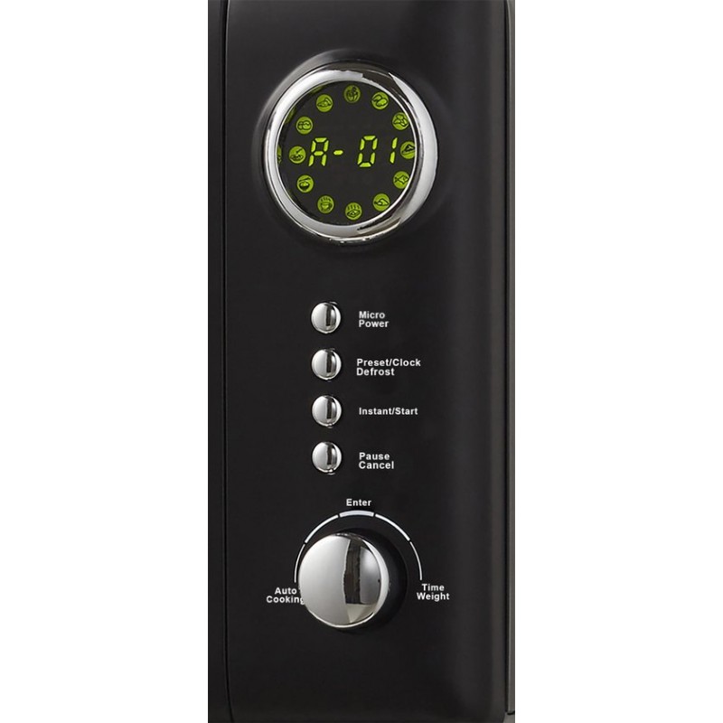 ETNA SMV620ZWA Retro Magnetron - 20 liter - Compact, Stijlvol en Efficiënt met 12 Automatische Programma's