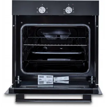 Everglades EVBI4600 - Inbouwoven Zwart - Zwart Glas - 62 Liter - 4 Oven Standen - A Klasse