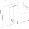 Everglades EVBI6020 - Inbouw Koelkast - 160 Liter - E Klasse - Nismaat 102 cm Hoog - Sleep Deur