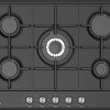 Everglades EVBI8512 Inbouw Gaskookplaat - 5 Pits - Mat Zwart - 60cm Nis - Wokbrander