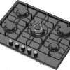 Everglades EVBI8512 Inbouw Gaskookplaat - 5 Pits - Mat Zwart - 60cm Nis - Wokbrander