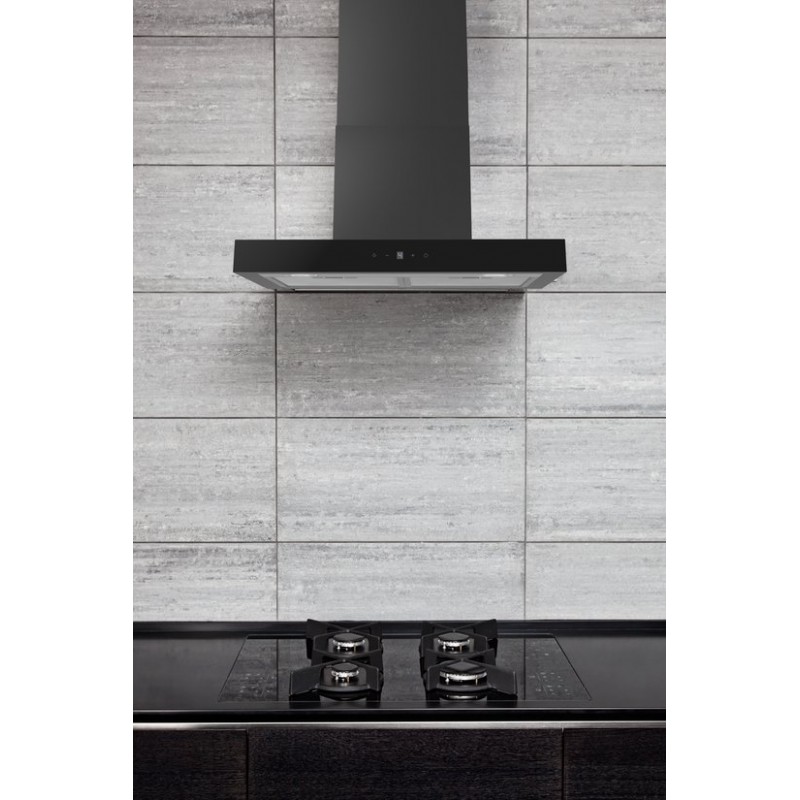 Everglades EVCH6840B - Afzuigkap - Zwart - 60CM - Met Krachtige Motor van 800M3/H - Energieklasse A - 4 Standen - Tiptoets - Digitaal