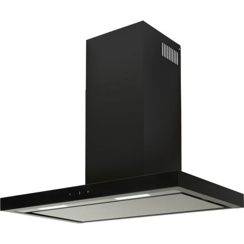 Everglades EVCH9845B - Afzuigkap - Recirculatie - Zwart - 90CM - Met Krachtige Motor van 800M3/H - Inclusief Koolstoffilters - Energieklasse A - 4 Standen - Tiptoets - Digitaal