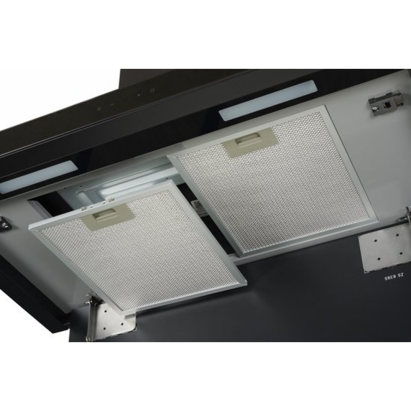 Everglades EVCH9845B - Afzuigkap - Recirculatie - Zwart - 90CM - Met Krachtige Motor van 800M3/H - Inclusief Koolstoffilters - Energieklasse A - 4 Standen - Tiptoets - Digitaal