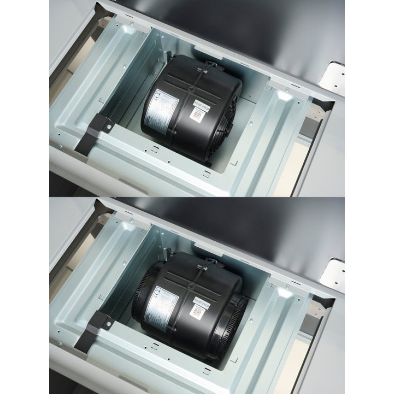 Everglades EVCH9845B - Afzuigkap - Recirculatie - Zwart - 90CM - Met Krachtige Motor van 800M3/H - Inclusief Koolstoffilters - Energieklasse A - 4 Standen - Tiptoets - Digitaal