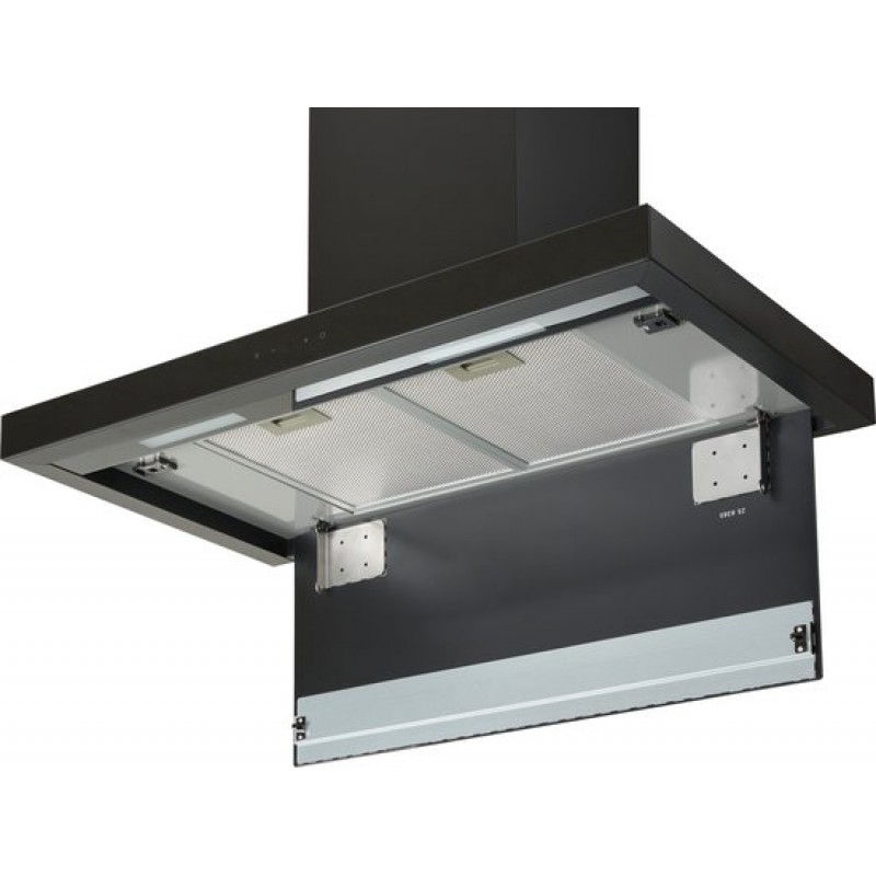 Everglades EVCH9845B - Afzuigkap - Recirculatie - Zwart - 90CM - Met Krachtige Motor van 800M3/H - Inclusief Koolstoffilters - Energieklasse A - 4 Standen - Tiptoets - Digitaal