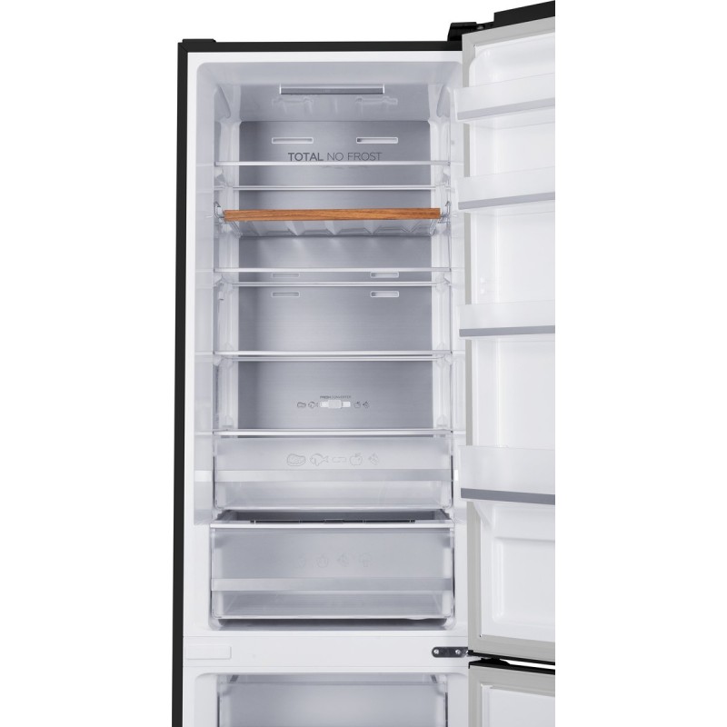 Frilec BONN388-NFD-040ADG - Koelvriescombinatie - Zuinig A-Label - 201 cm Hoog - Display - 377L - No Frost - Dark Grey