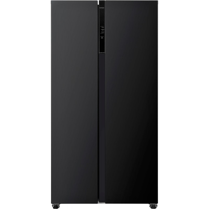 Frilec BONNSBS-680-040CB - Amerikaanse koelkast - C label - Supervriezen - Digitaal Display - Fresh Zone - 595 Liter - Zwart
