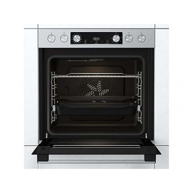 GORENJE STALEN SET 4 (BCS6737E06X+ECD634X), Inbouw ovenset (glaskeramische kookplaat, A, 77 l)