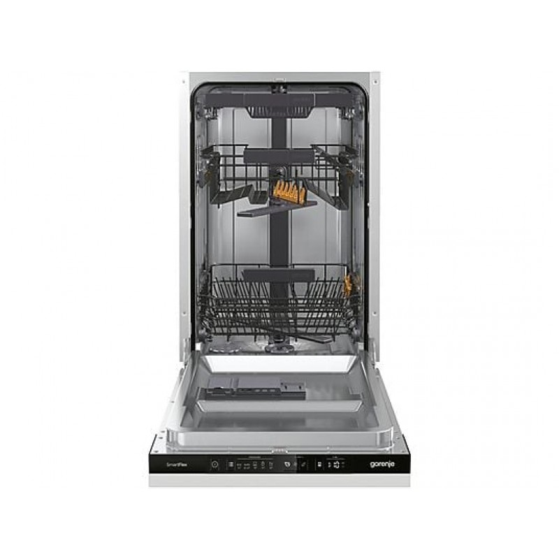 GORENJE GV 561 D 10  Vaatwasser (volledig geïntegreerd (besteklade, 448 mm breed, 45 dB (A), D))