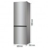 GORENJE NRK61CS2XL4 Koel-vriescombinatie (C, 300 l, 1850 mm hoog, zilver)