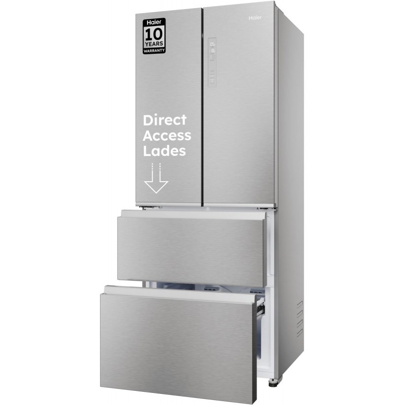Haier HFR3718DNMM - Koel-vriescombinatie - 402L - Total No Frost - Direct Access lades - 99% Air Surround - Energieklasse D