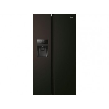 HAIER HSR5918DIPB SBS 90 SERIE 5 Side-by-Side (511 l, D, 1775 mm hoog, matzwart)