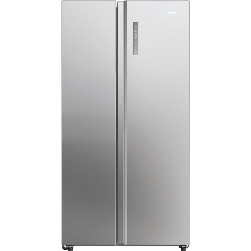 Haier HSW59F18DNMM - Amerikaanse koelkast - 615L - 90 cm - Total No Frost - Energieklasse D - Vochtigheidsregeling voor verser voedsel - Inox Look