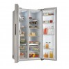 Haier HSW59F18DNMM - Amerikaanse koelkast - 615L - 90 cm - Total No Frost - Energieklasse D - Vochtigheidsregeling voor verser voedsel - Inox Look