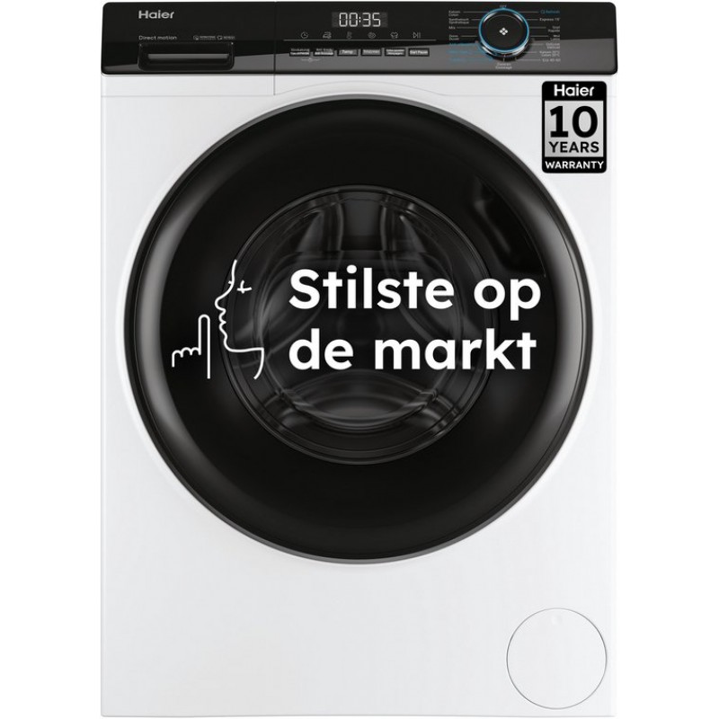 Haier HW90-B14939-DF -De stilste wasmachine op de markt - 9kg - A- Stoombehandeling - Antibacteriële Behandeling (ABT) - 16 programma’s