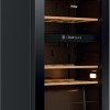 Haier HWS32GDG - Wijnkoelkast - 32 flessen - Energieklasse G - Vochtbalans technologie - Houten schappen - 2 zone - Anti-vibratie - Anti-UV glas - Glazen deur - Zwart