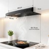 Heinner CH-MD190BK Onderbouw Afzuigkap 60 cm - 190 m³/u - 1x 38 W Motor - 2 Standen - 1x 1.5 W LED-Verlichting - Zwart