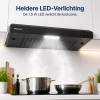 Heinner CH-MD190BK Onderbouw Afzuigkap 60 cm - 190 m³/u - 1x 38 W Motor - 2 Standen - 1x 1.5 W LED-Verlichting - Zwart