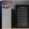 Heinner HRV-A118DRM40 Wijnkoelkast – 118 L – Geschikt voor 40 Flessen – LED-display – 5+1 Verchroomde Metalen Leggers – Omkeerbare Deur – Zwart
