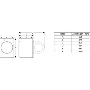 Hisense 3S Serie DH3S802BW3 - Wasdroger met Energielabel C - Warmtepompdroger - 8kg - ConnectLife - Trommelverlichting - AutoDry - Allergy Care