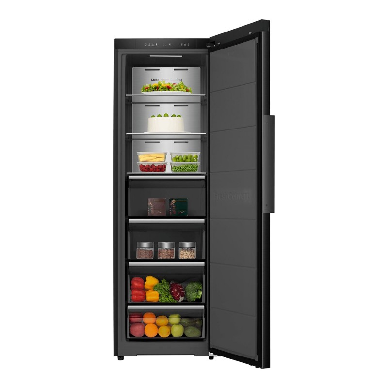 Hisense FT5K310GSFC - Vrijstaande vriezer - No-Frost - 185 cm hoog - 312 liter - Energielabel C - Invriesvermogen 15 kg/24u - Geluidsniveau 35 dB - LED Display - FastFreeze - Deuralarm - Interverter Compressor - ConnectLife