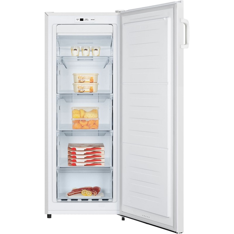 Hisense FV191N4AWD - Vrijstaande vriezer - Geschikt voor schuur tot -15°C - Wit - 143 cm hoog - Energieklasse D - Geluidsniveau 38 dB(A) - Inhoud 155 liter