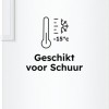 Haier H4F226WEH1 - Vrijstaande Diepvriezer - 226L - Geschikt voor schuur (tot -15°C ) - Total No Frost - Geconnecteerd - Energieklasse E - 2-in-1: Koel-vriescombinatie