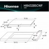 HISENSE Hi6 HI8432BSCWF 80 cm elektrische inductie smart kookplaat - zwart