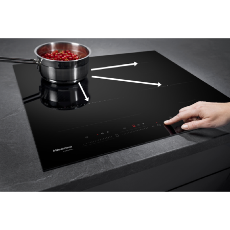 Hisense Hi6442bsce Inductie Kookplaat - 4 Kookzones - Easy Clean Surface - Timer - 60 Cm - Zwart
