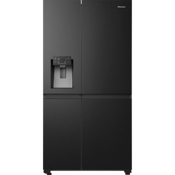 Hisense RS818N4TFE Amerikaanse koelkast Vrijstaand 632 l E Zwart