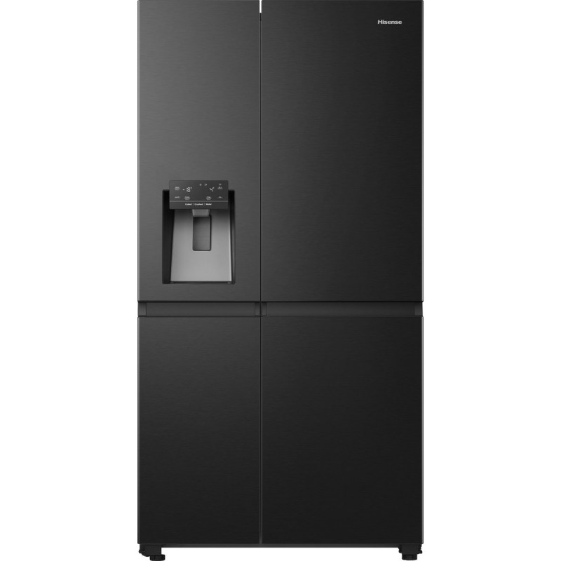 Hisense RS818N4TFE Amerikaanse koelkast Vrijstaand 632 l E Zwart