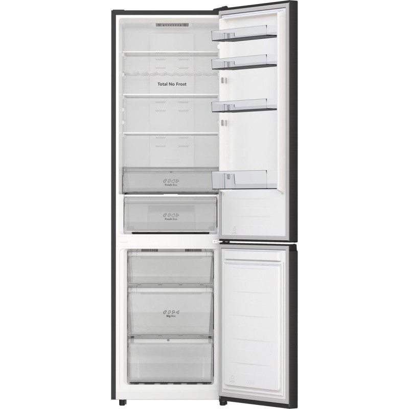 Hisense RB440N4AFC - Koelvriescombinatie vrijstaand - Zwart - 336 liter - Rechtsdraaiend (omkeerbaar) - C label - 35 dB(A) - NoFrost