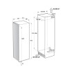 Hisense RL3B303SAWC - Inbouw koelkast - 178 cm - Deur op deur