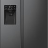 Hisense RS5P535NTFE - Amerikaanse koelkast - No-Frost - 178 cm hoog - 566 liter - Energielabel E - Invriesvermogen 12 kg/24u - Geluidsniveau 39 dB - LED Display - SuperCool - FastFreeze - Deuralarm - Interverter Compressor
