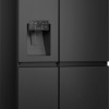 Hisense RS818N4IFD- Amerikaanse koelkast - Energielabel D - Vaste Wateraansluiting - Water- & ijsdispenser - Metal Cooling - No Frost - Multi-Air Flow - Fast Freeze - 35dB (A) - Inverter Compressor - 632 Liter