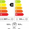 Hisense WD3S9043BB3 - Was-droogcombinatie - Energieklasse A (-30%) - 9 kg wassen / 6 kg drogen - 1400 toeren - Connectlife WiFi - Stoomfunctie - LED display - Inverter motor - Zwart