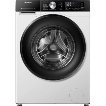 Hisense 3S Serie WF3S9045BW3/BLX - Wasmachine met Energielabel A -30% - 9kg - Autodose - 72dB (A) - Steam Wash - 1400 toeren - Power Wash 49' - ConnectLife - Inhoud Trommel 60 Liter